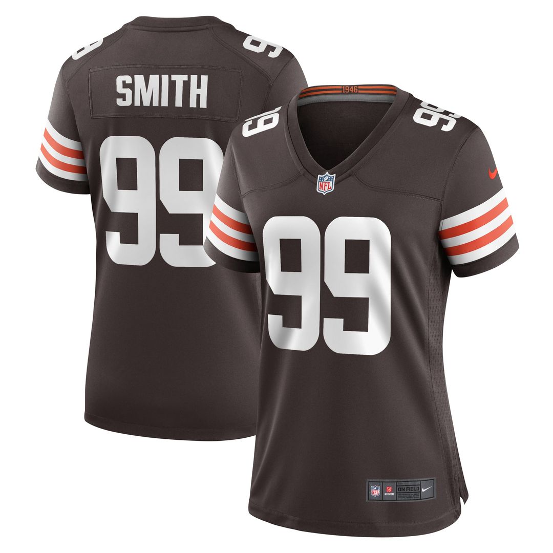 Women's Nike Cleveland Browns Za'Darius Smith Brown Team Game NFL Jersey