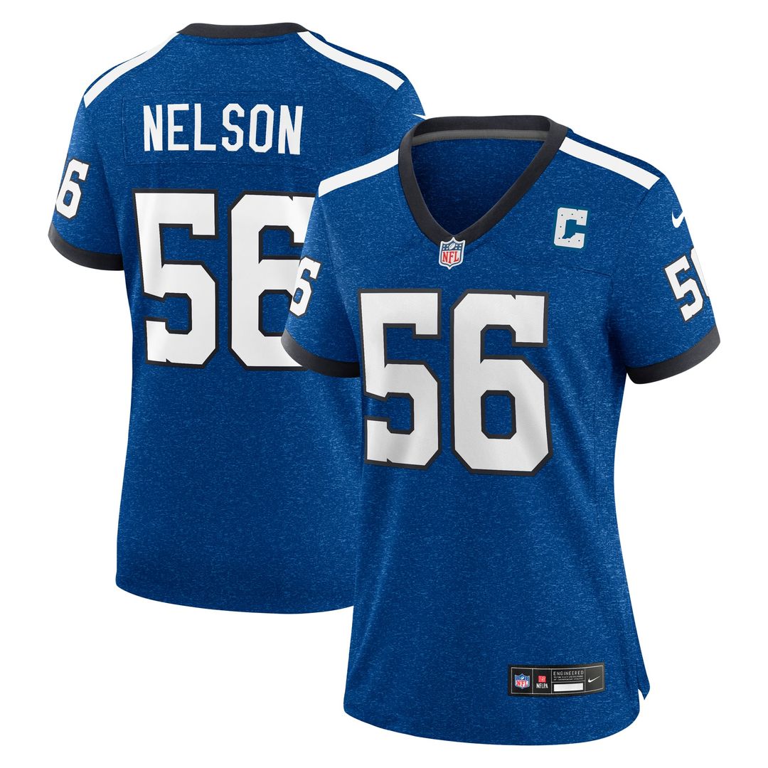 Women's Nike Indianapolis Colts Quenton Nelson Royal Indiana Nights Alternate Game NFL Jersey