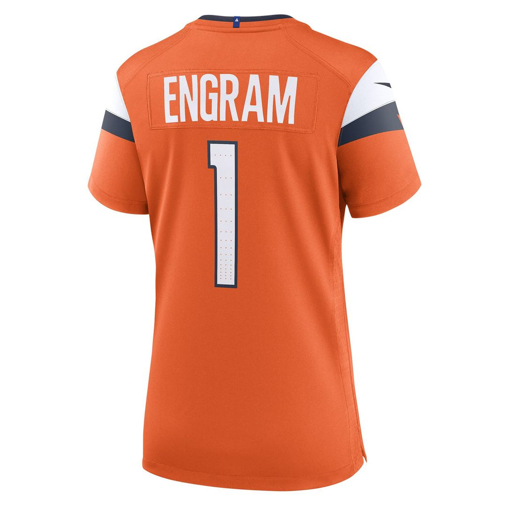 Women's Nike Denver Broncos Evan Engram Orange Team Game NFL Jersey