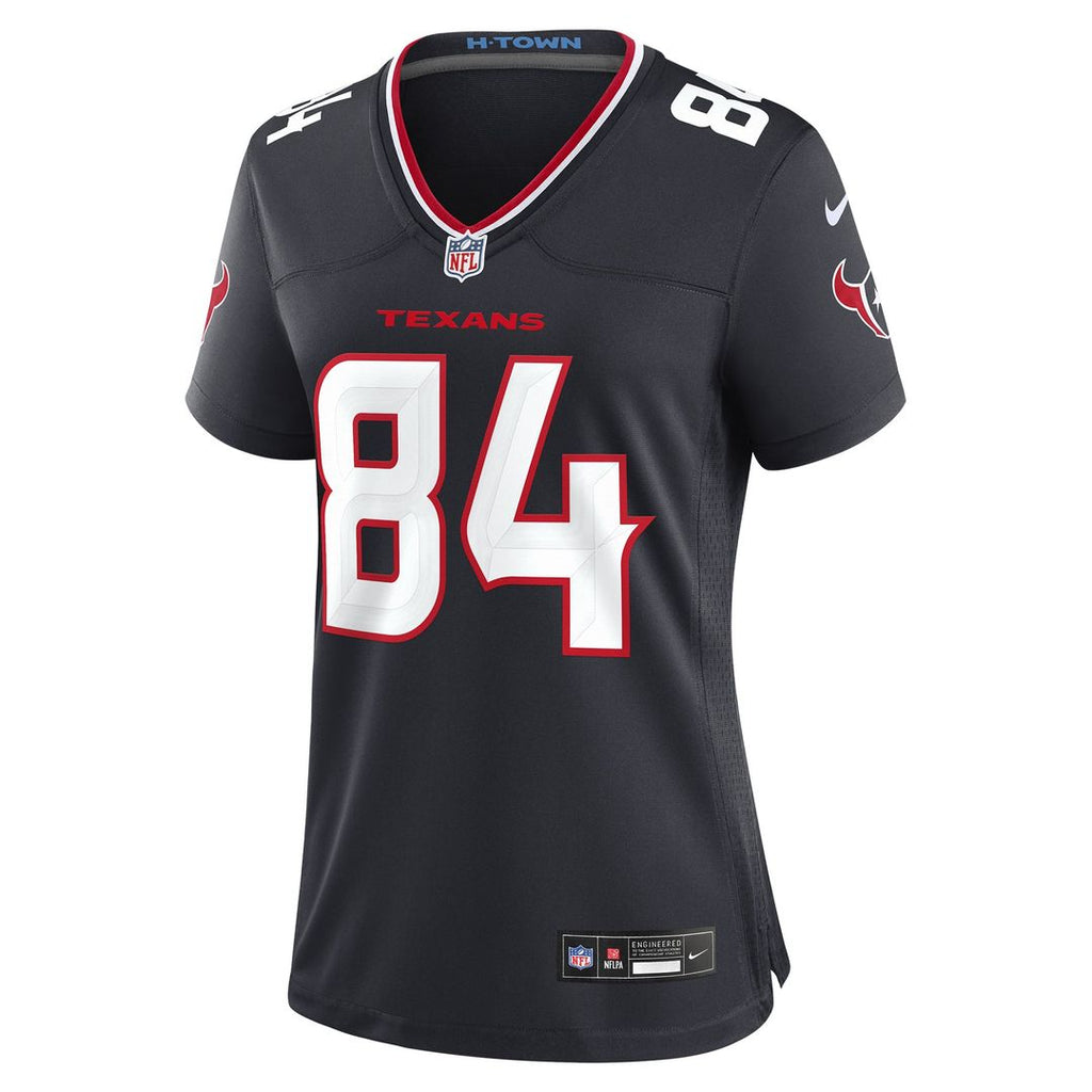 Women's Nike Houston Texans Justin Watson Navy Team Game NFL Jersey