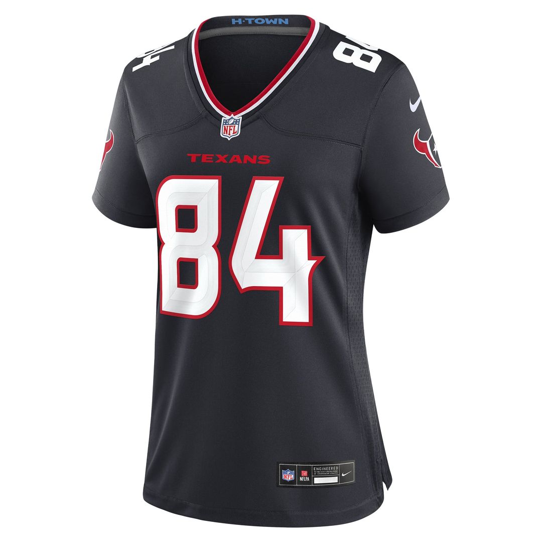 Women's Nike Houston Texans Justin Watson Navy Team Game NFL Jersey