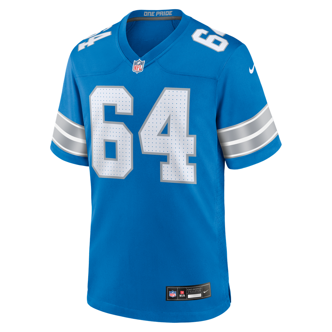 Men's Nike Detroit Lions Cade Mays Blue Team Game NFL Jersey