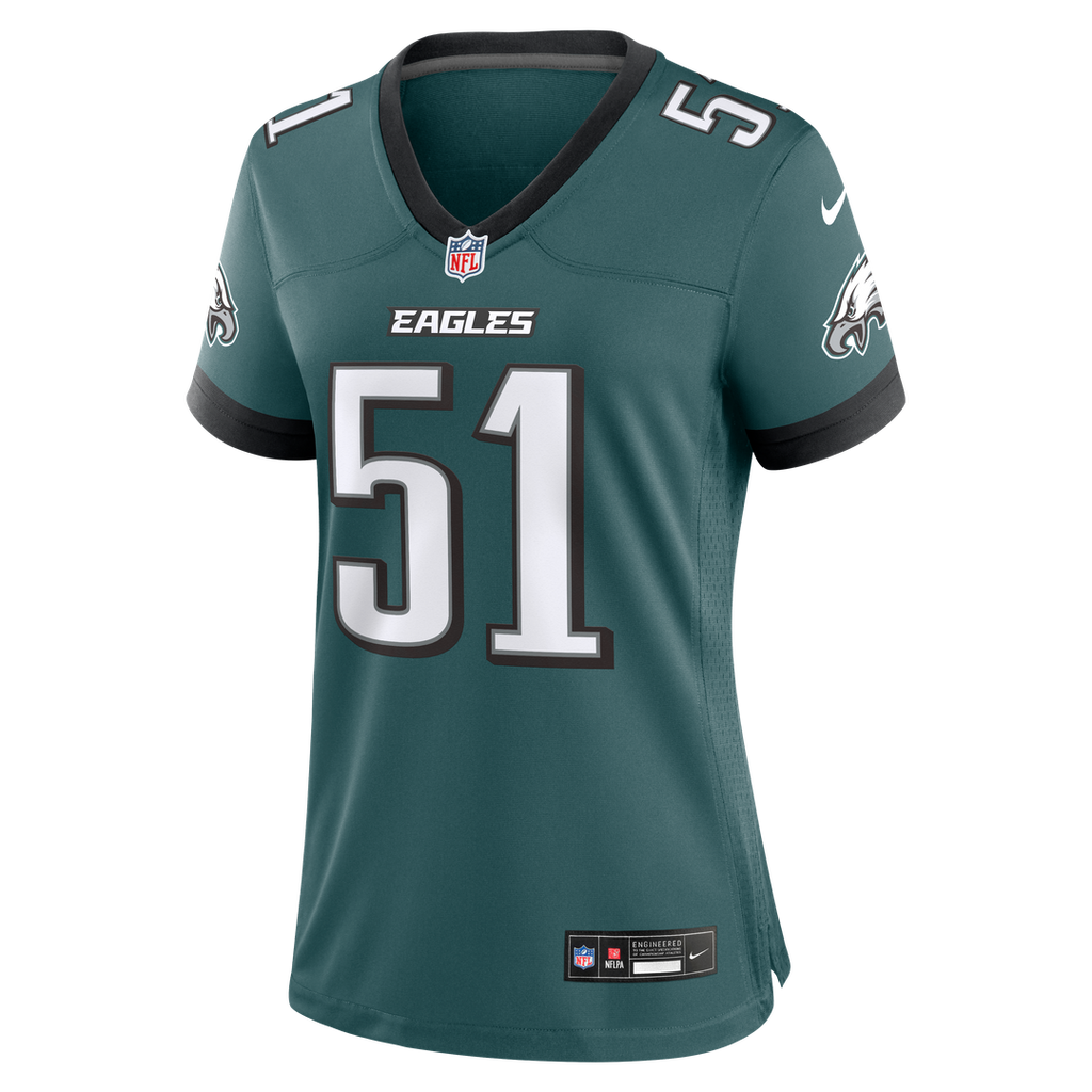 Women's Nike Philadelphia Eagles Cam Jurgens Midnight Green Team Game NFL Jersey