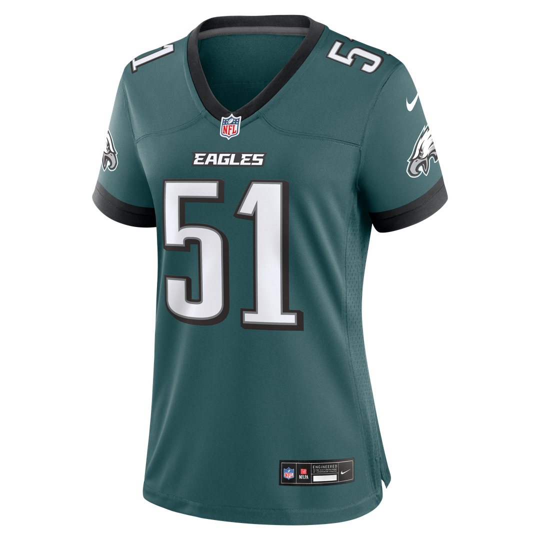 Women's Nike Philadelphia Eagles Cam Jurgens Midnight Green Team Game NFL Jersey