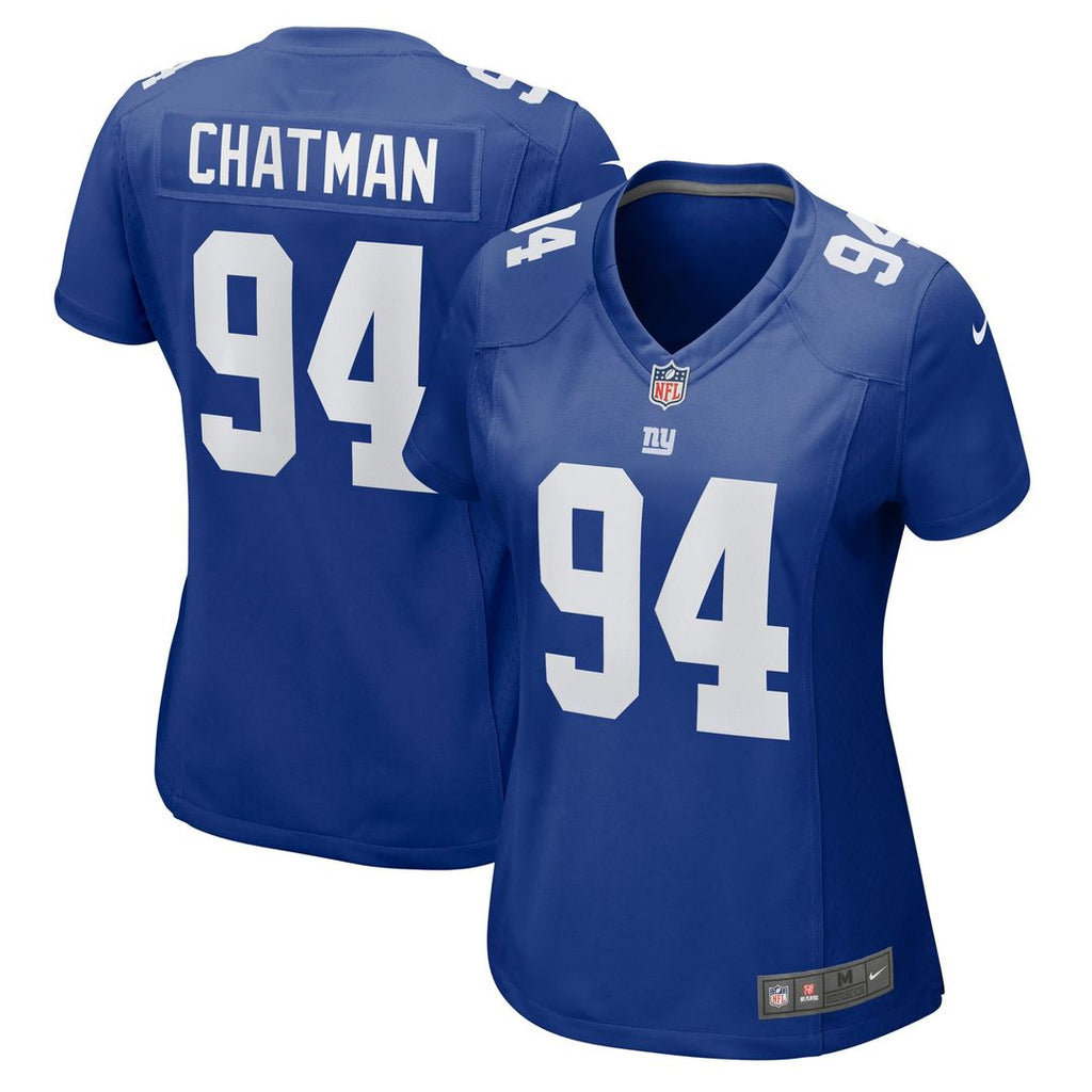 Women's Nike New York Giants Elijah Chatman Royal Game NFL Jersey