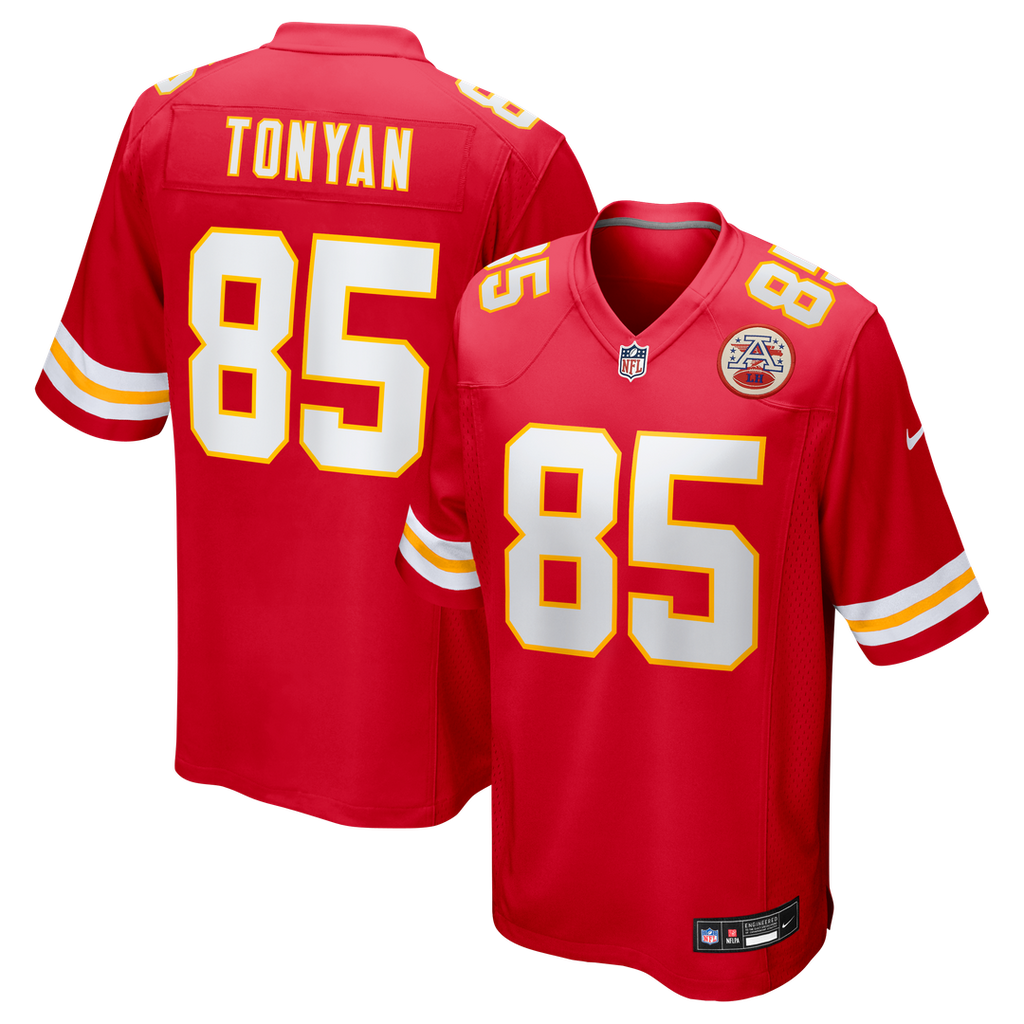 Men's Nike Kansas City Chiefs Robert Tonyan Red Team Game NFL Jersey