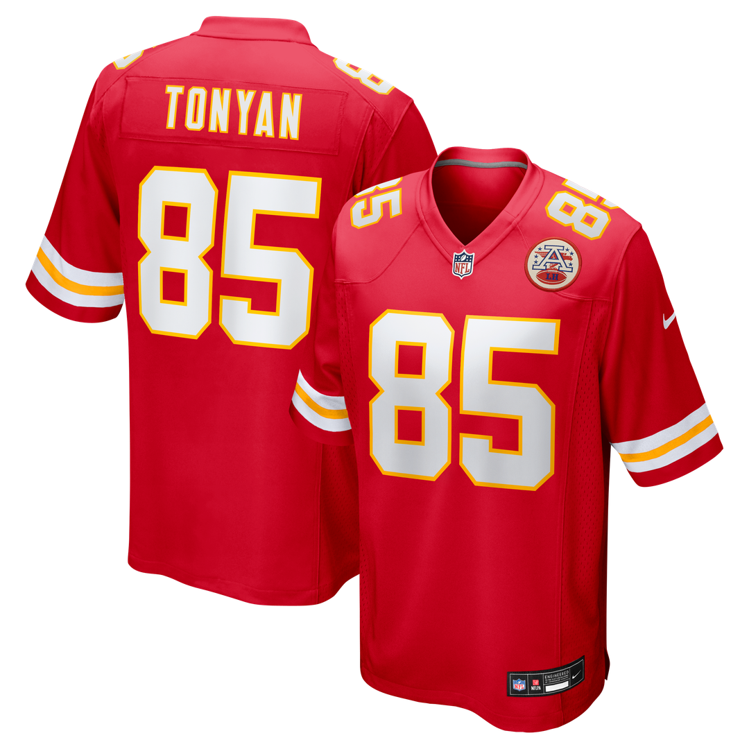 Men's Nike Kansas City Chiefs Robert Tonyan Red Team Game NFL Jersey