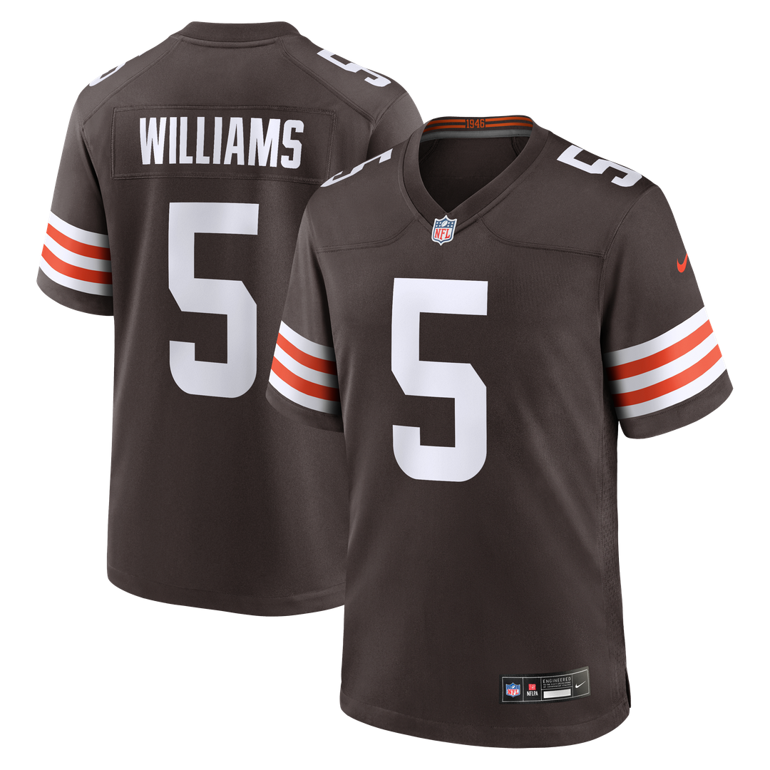 Men's Nike Cleveland Browns Quincy Williams Brown Team Game NFL Jersey