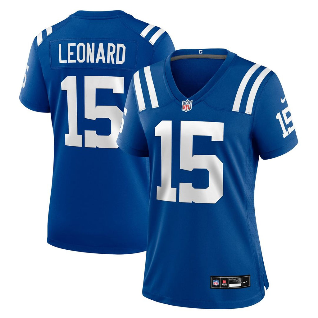 Women's Nike Indianapolis Colts Riley Leonard Royal Team Game NFL Jersey