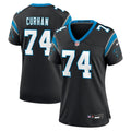 Women's Nike Carolina Panthers Jake Curhan Black Team Game NFL Jersey