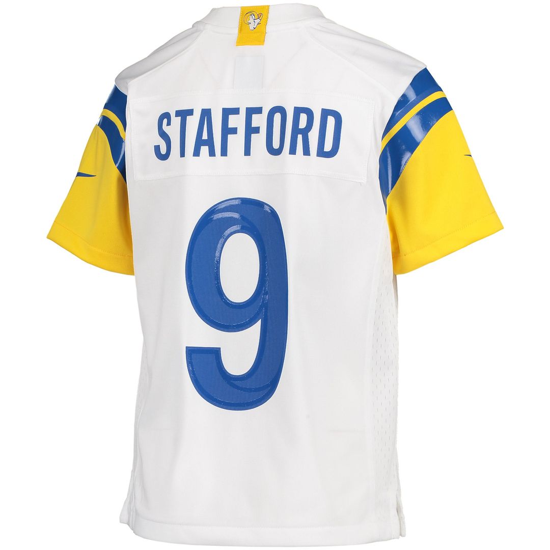 Youth Nike Los Angeles Rams Matthew Stafford Cream Game NFL Jersey