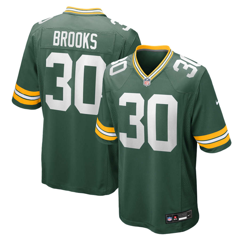 Men's Nike Green Bay Packers Chris Brooks Green Team Game NFL Jersey