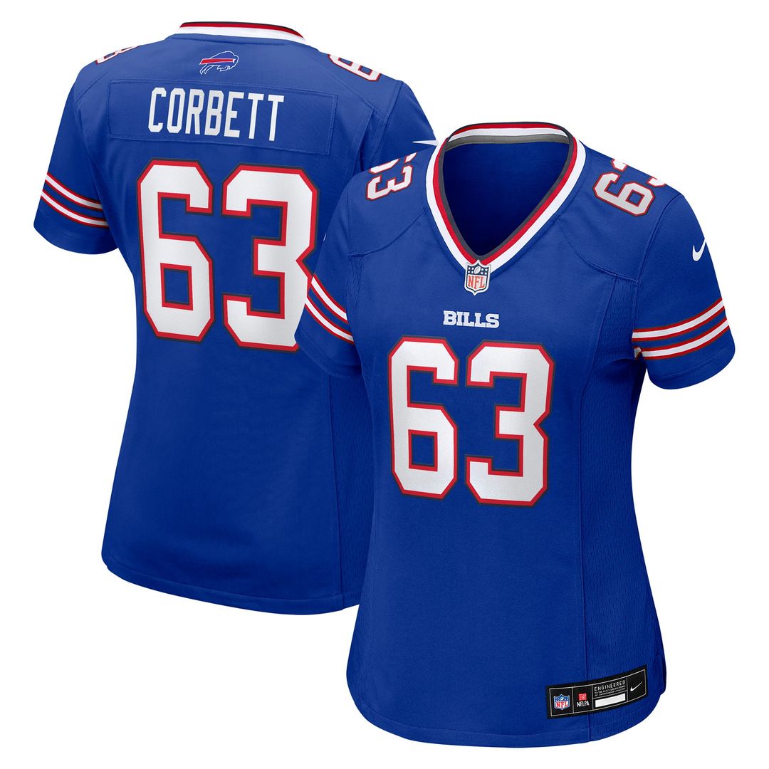Women's Nike Buffalo Bills Austin Corbett Royal Team Game NFL Jersey