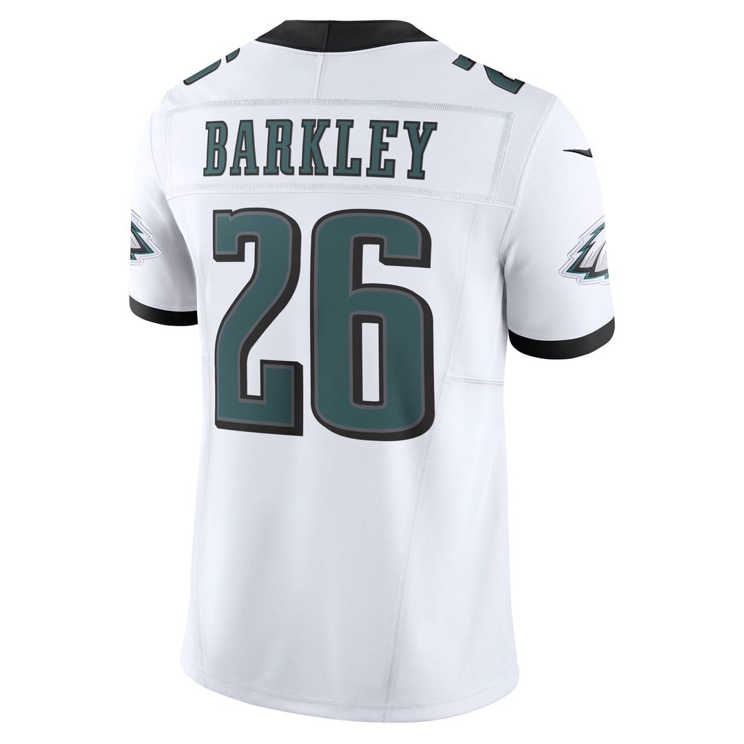 Men's Nike Philadelphia Eagles Saquon Barkley White Vapor F.U.S.E. Limited NFL Jersey