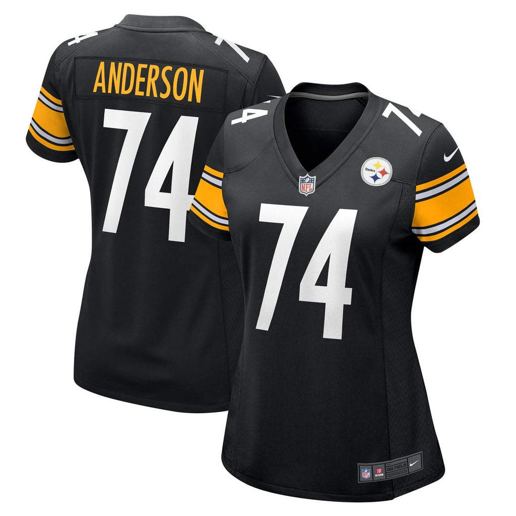 Women's Nike Pittsburgh Steelers Spencer Anderson Black Game NFL Jersey
