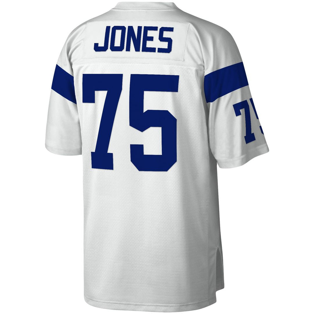 Men's Mitchell & Ness Los Angeles Rams Deacon Jones White Legacy Replica NFL Jersey