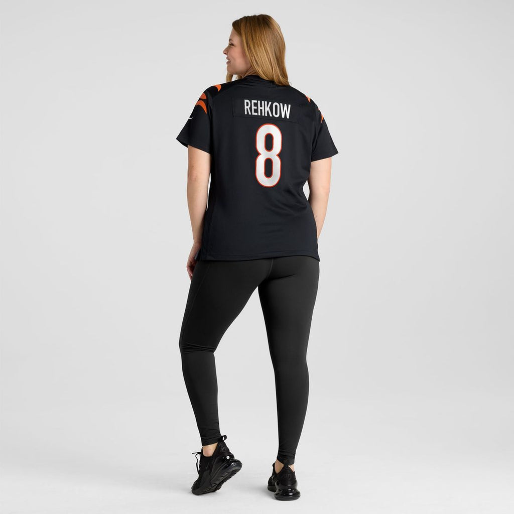 Women's Nike Cincinnati Bengals Ryan Rehkow Black Game NFL Jersey