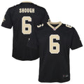 Youth Nike New Orleans Saints Tyler Shough Black Team Game NFL Jersey