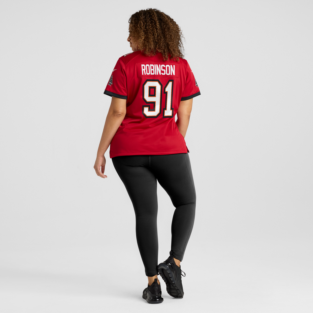 Women's Nike Tampa Bay Buccaneers A'Shawn Robinson Red Team Game NFL Jersey