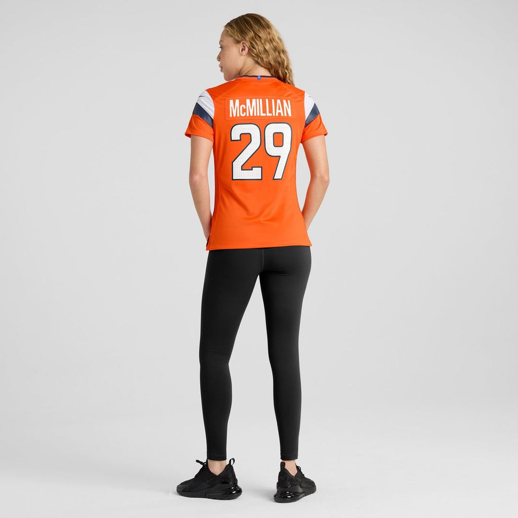 Women's Nike Denver Broncos Ja'Quan McMillian Orange Team Game NFL Jersey