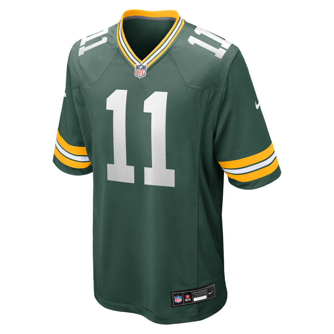 Men's Nike Green Bay Packers Jayden Reed Green Game NFL Jersey