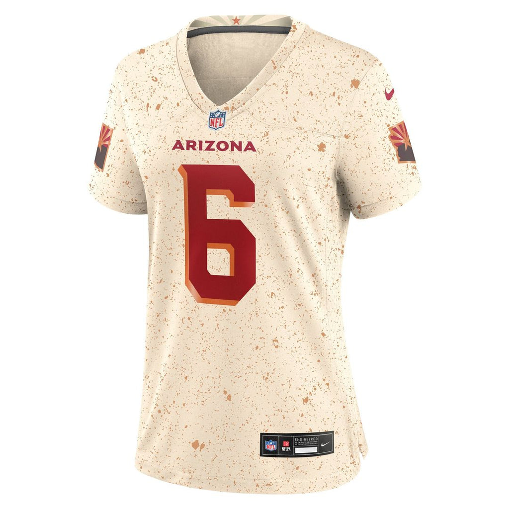 Women's Nike Arizona Cardinals James Conner Natural 2025 Rivalries Collection Game NFL Jersey