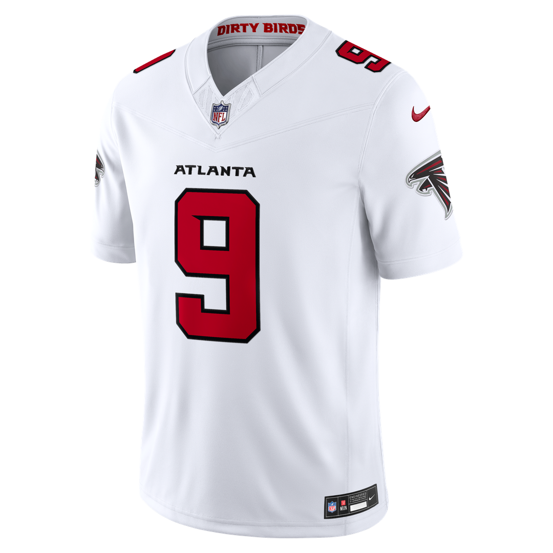 Men's Nike Atlanta Falcons Michael Penix Jr. Red Vapor F.U.S.E. Stitched Limited NFL Jersey