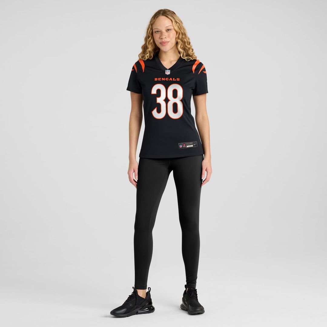 Women's Nike Cincinnati Bengals DJ Ivey Black Team Game NFL Jersey