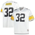 Men's Big & Tall Mitchell & Ness Pittsburgh Steelers Franco Harris White 1976 Retired Player Replica NFL Jersey