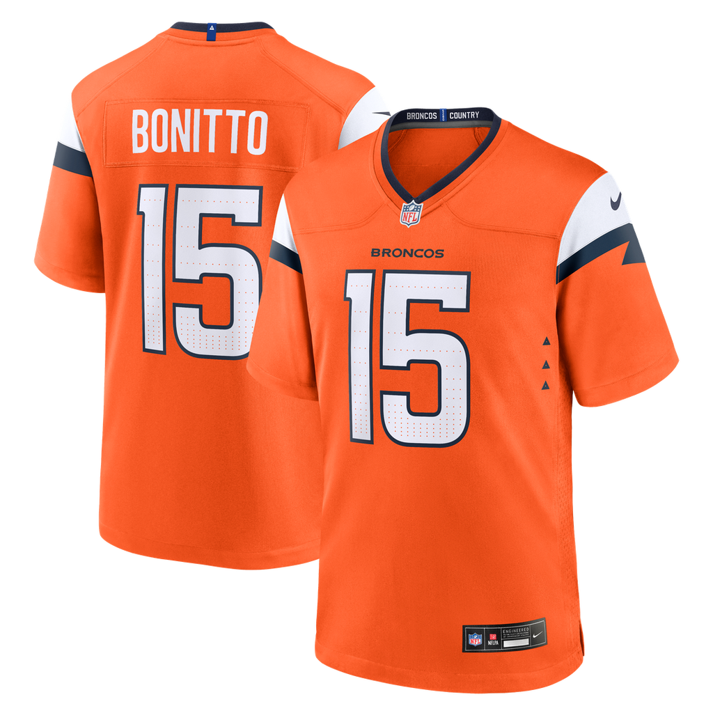 Men's Nike Denver Broncos Nik Bonitto Orange Team Game NFL Jersey