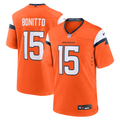 Men's Nike Denver Broncos Nik Bonitto Orange Team Game NFL Jersey