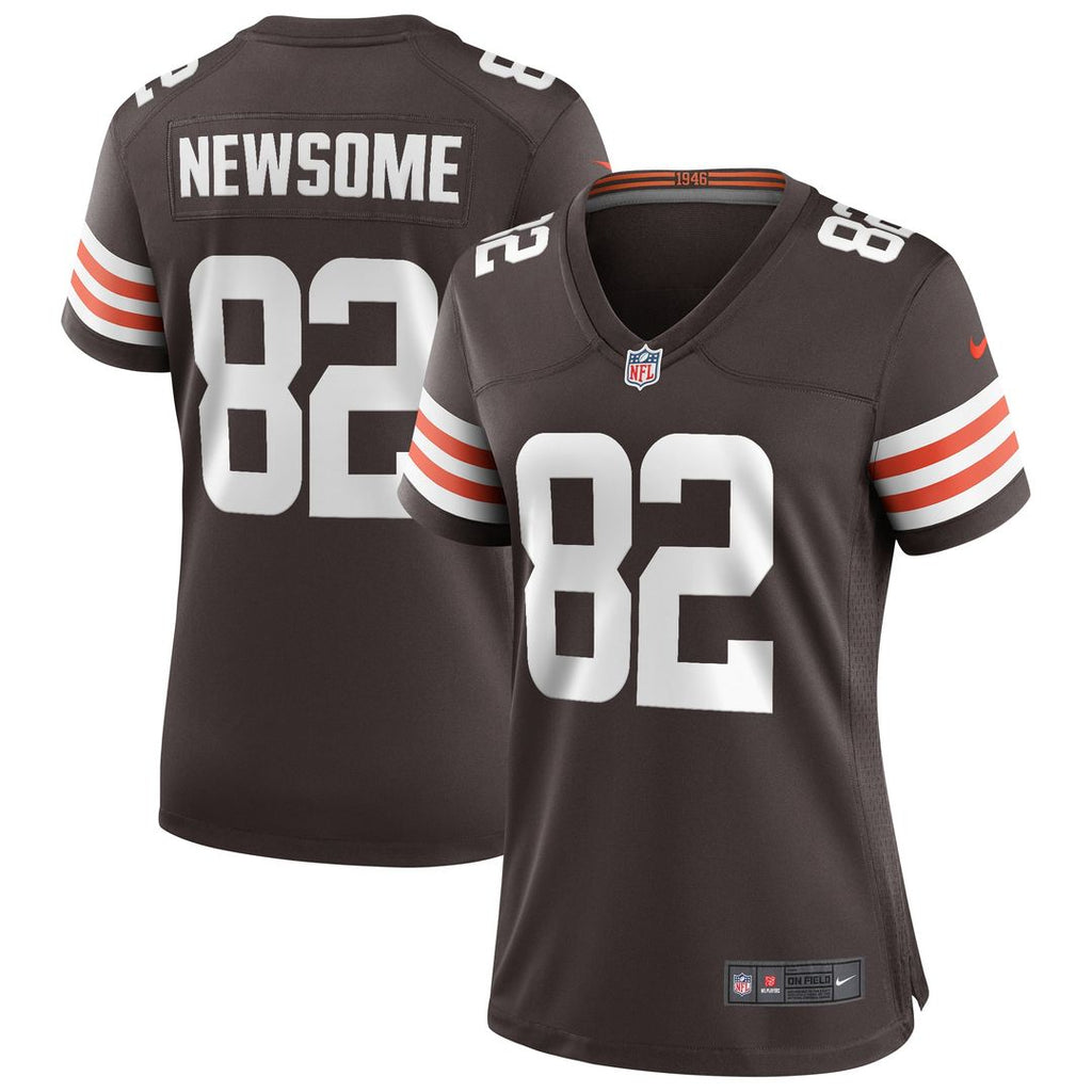 Women's Nike Cleveland Browns Ozzie Newsome Brown Game Retired Player NFL Jersey