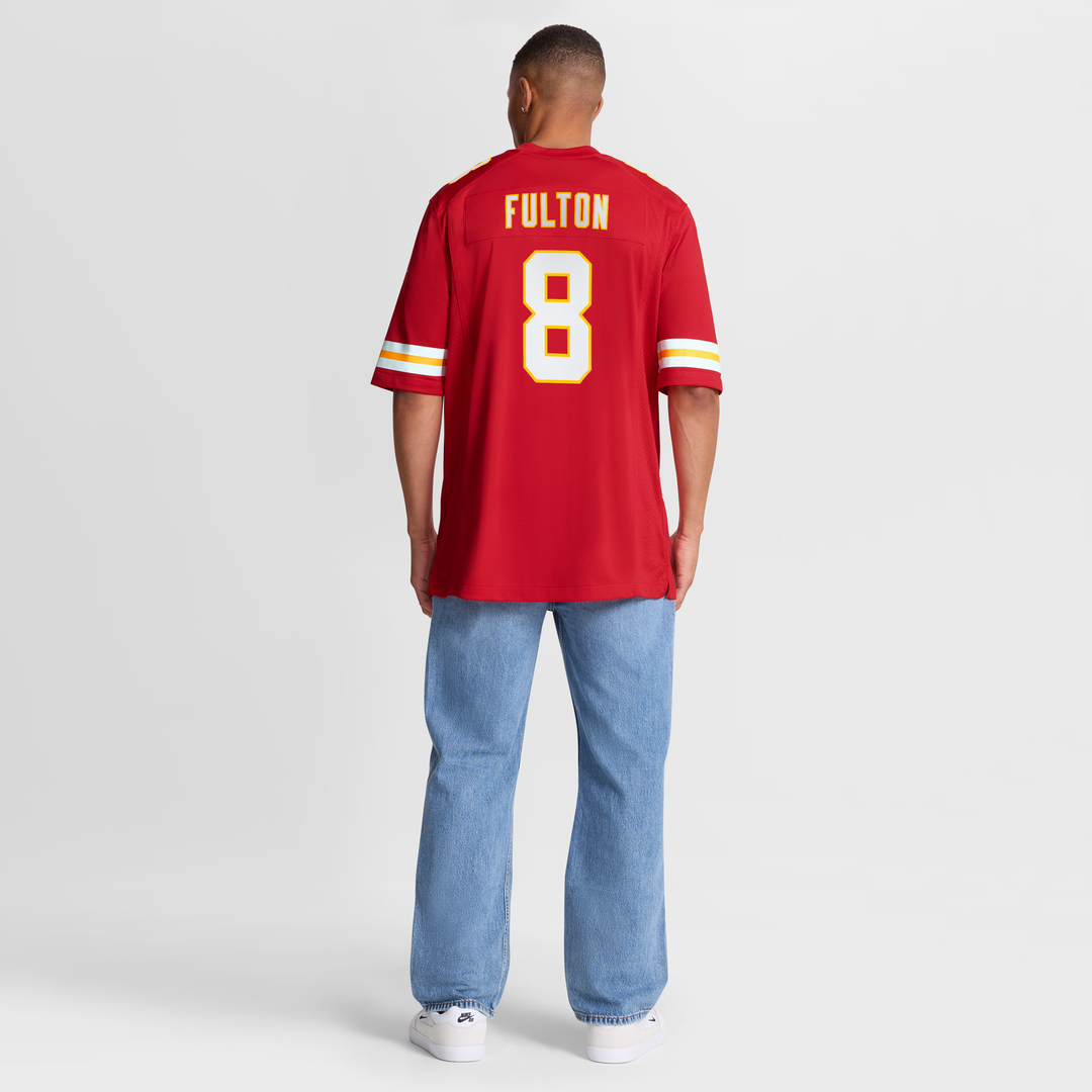 Men's Nike Kansas City Chiefs Kristian Fulton Red Team Game NFL Jersey