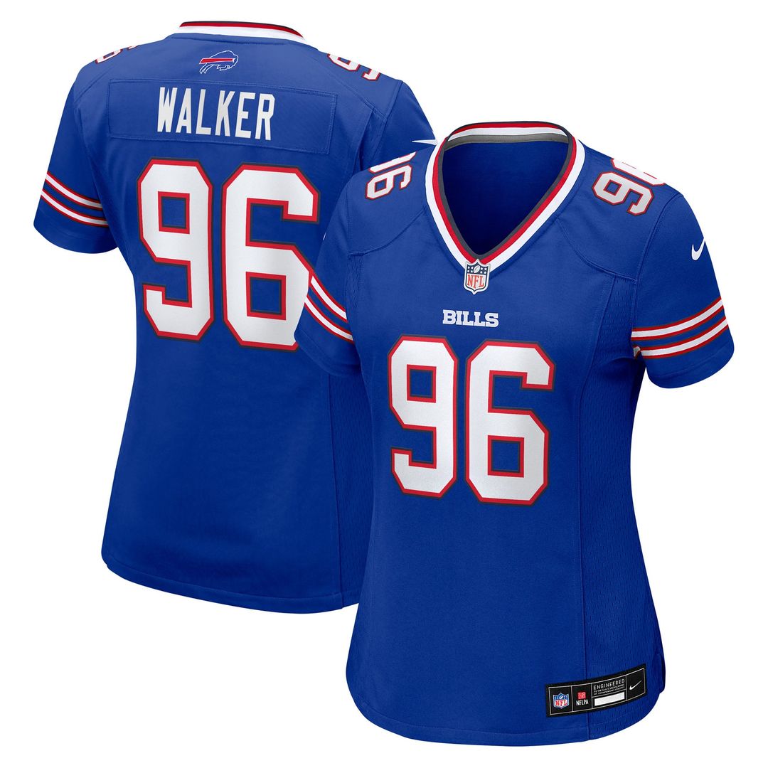 Women's Nike Buffalo Bills Deone Walker Royal Team Game NFL Jersey