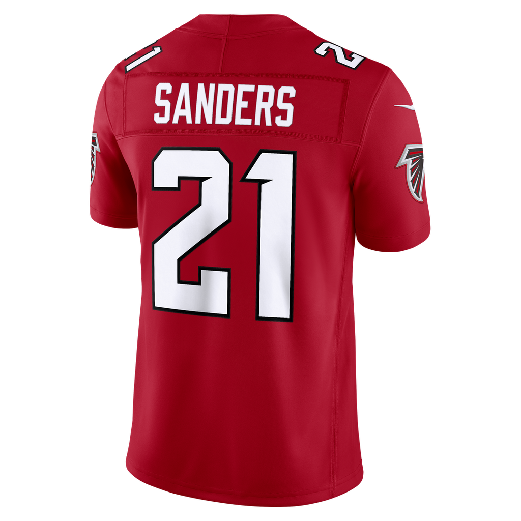 Men's Nike Atlanta Falcons Deion Sanders Red Vapor F.U.S.E. Stitched Retired Limited NFL Jersey