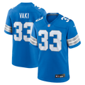 Men's Nike Detroit Lions Sione Vaki Blue Team Game NFL Jersey