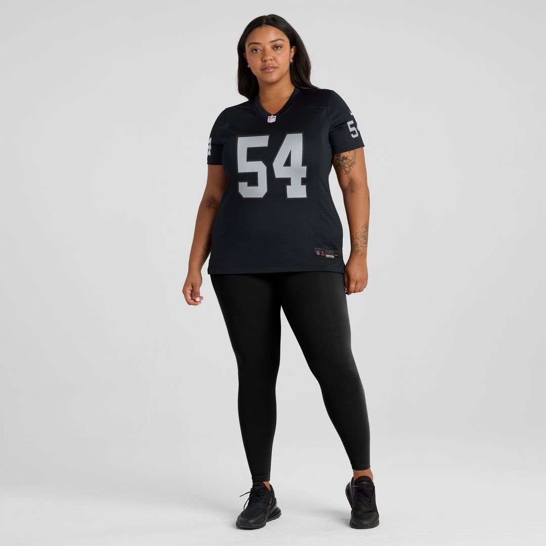 Women's Nike Las Vegas Raiders Brennan Jackson Black Team Game NFL Jersey