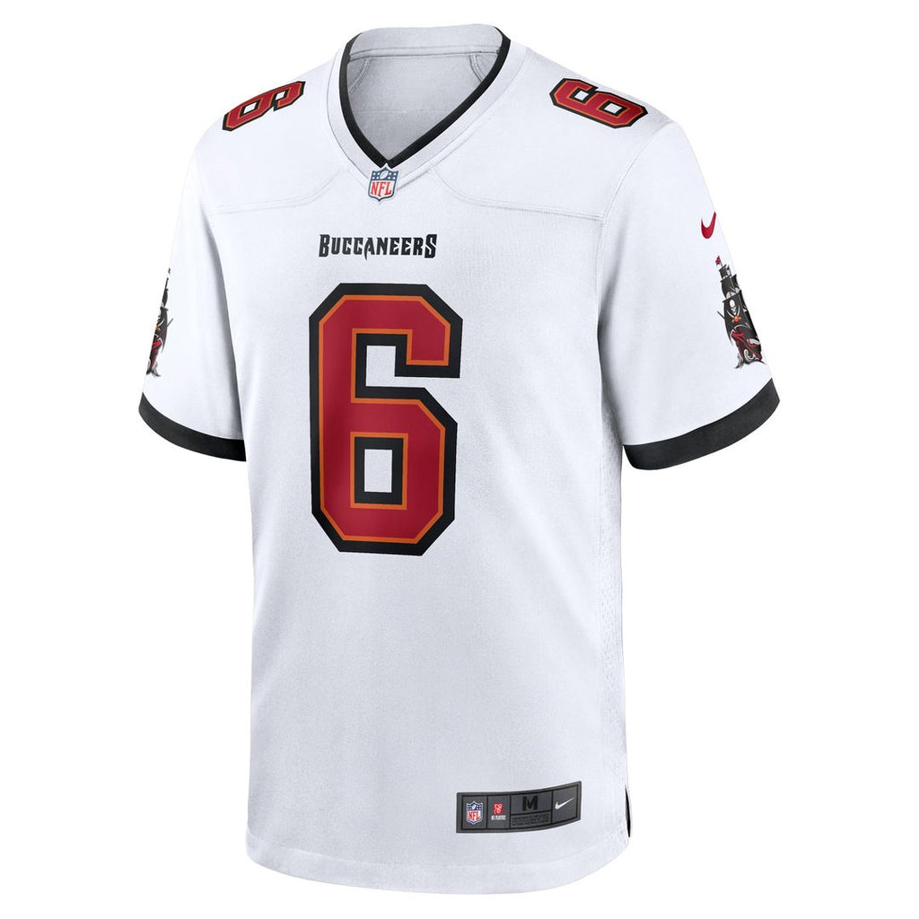 Men's Nike Tampa Bay Buccaneers Baker Mayfield White Away Game NFL Jersey