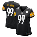 Women's Nike Pittsburgh Steelers Derrick Harmon Black Team Game NFL Jersey
