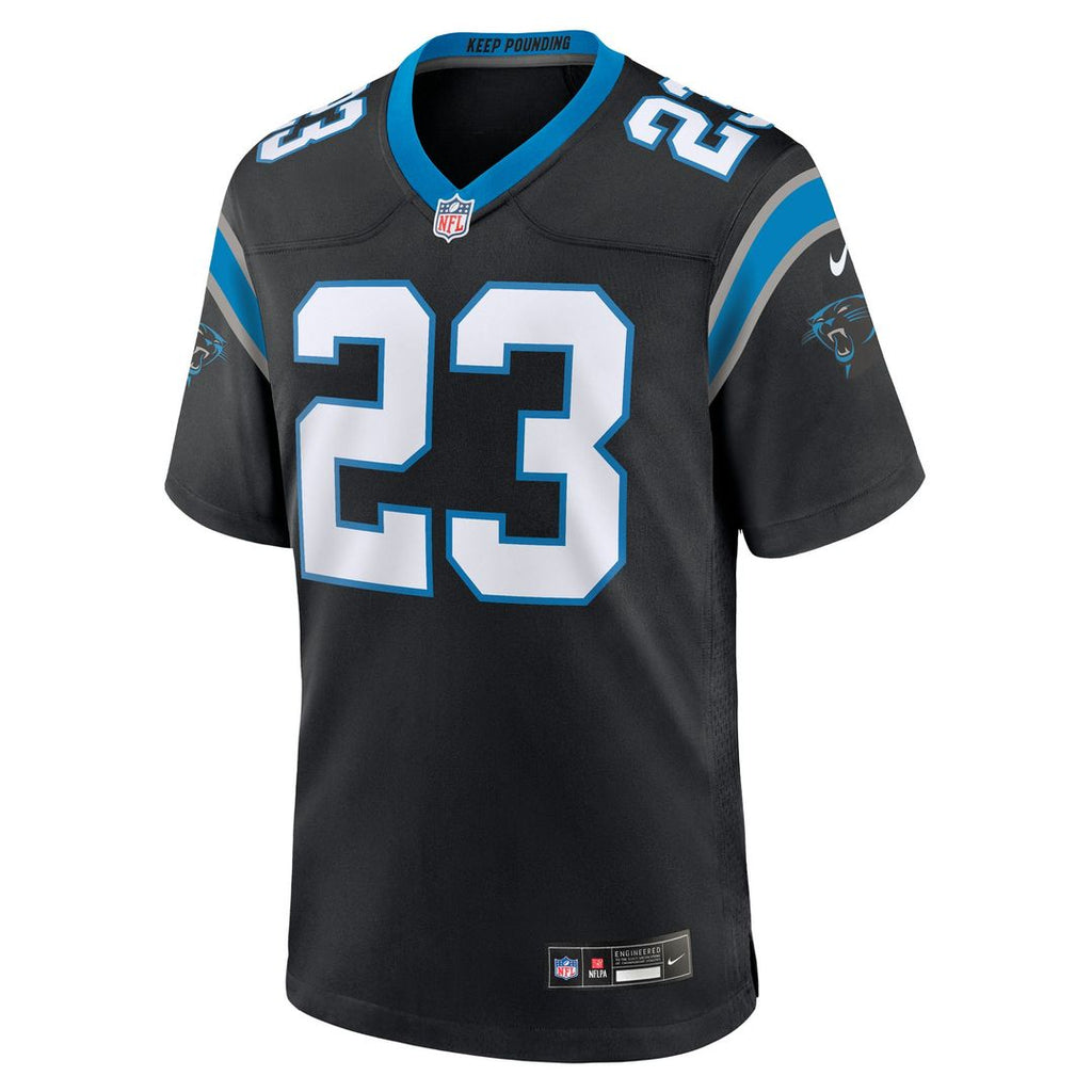 Men's Nike Carolina Panthers Trevor Etienne Black Team Game NFL Jersey