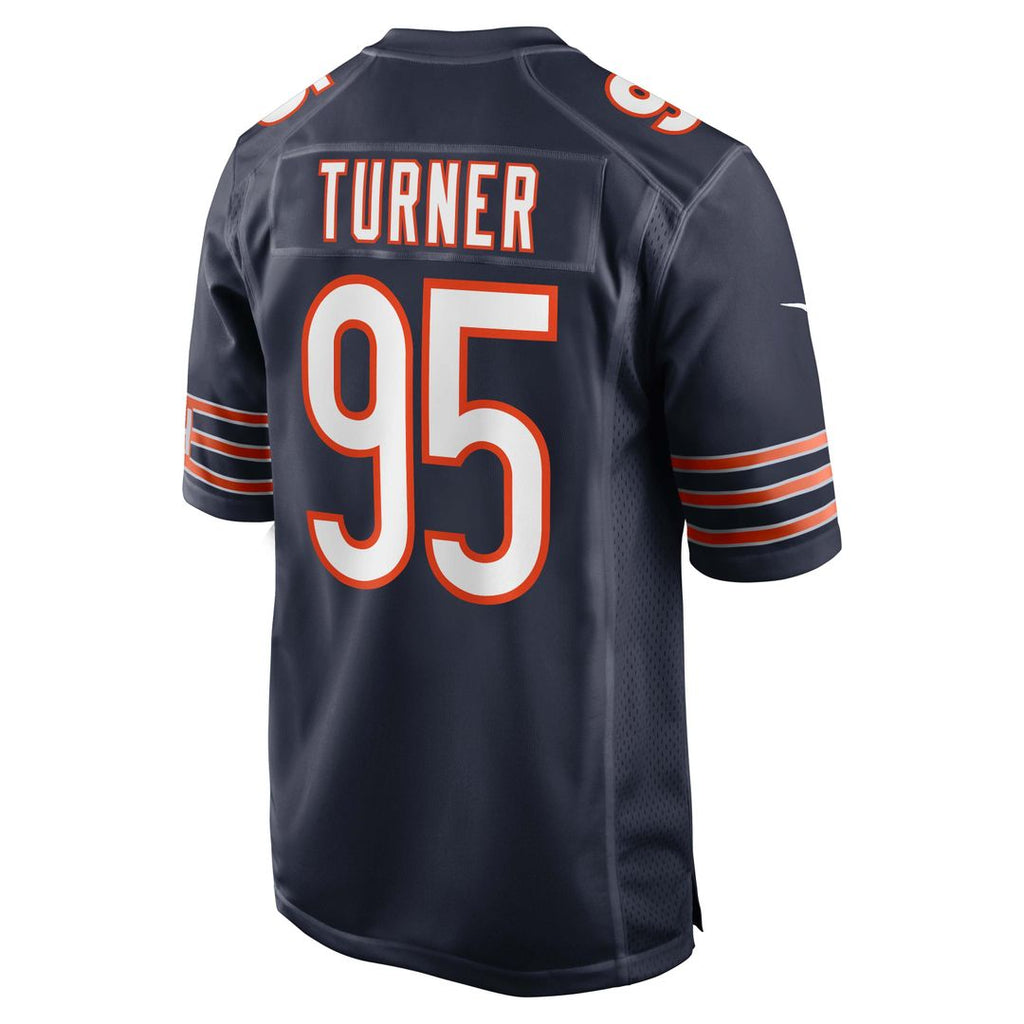 Men's Nike Chicago Bears Shemar Turner Navy Team Game NFL Jersey
