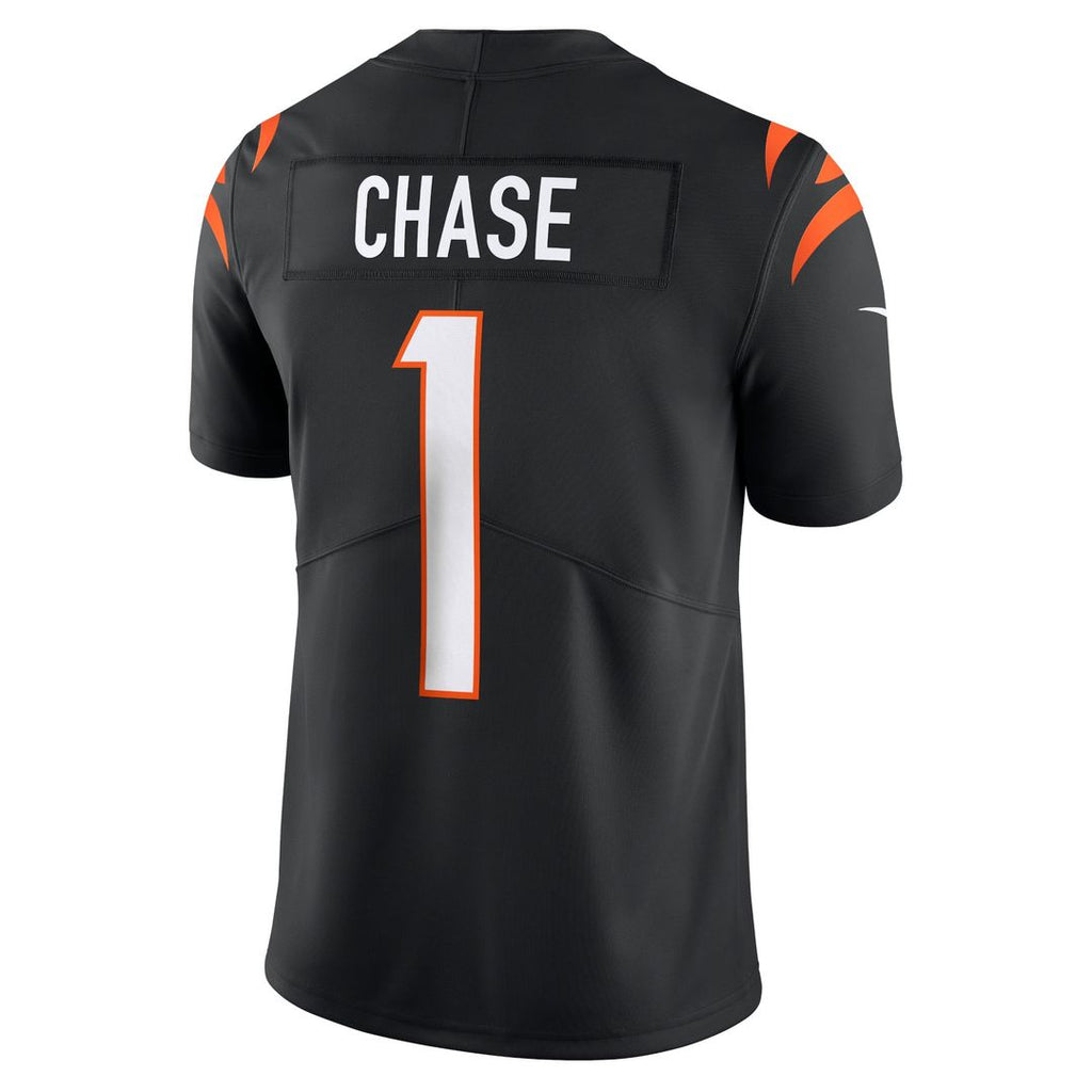 Men's Nike Cincinnati Bengals Ja'Marr Chase Black Vapor Untouchable Limited NFL Jersey