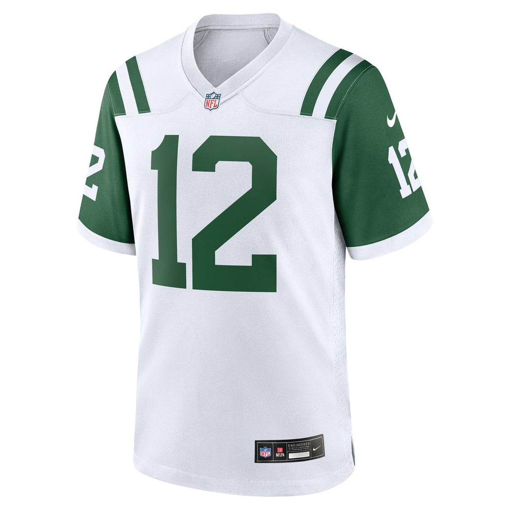 Men's Nike New York Jets Joe Namath White Classic Alternate Retired Player Game NFL Jersey
