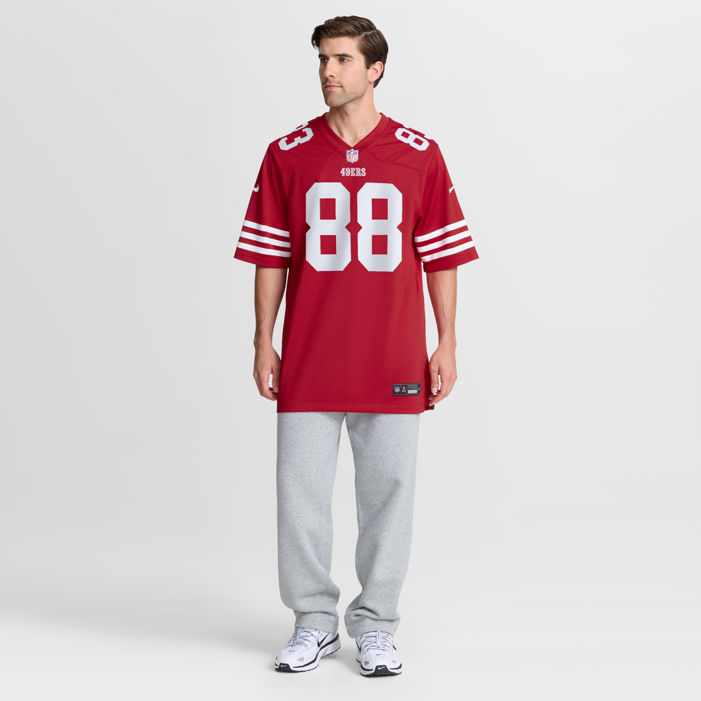 Men's Nike San Francisco 49ers Jake Tonges Scarlet Team Game NFL Jersey