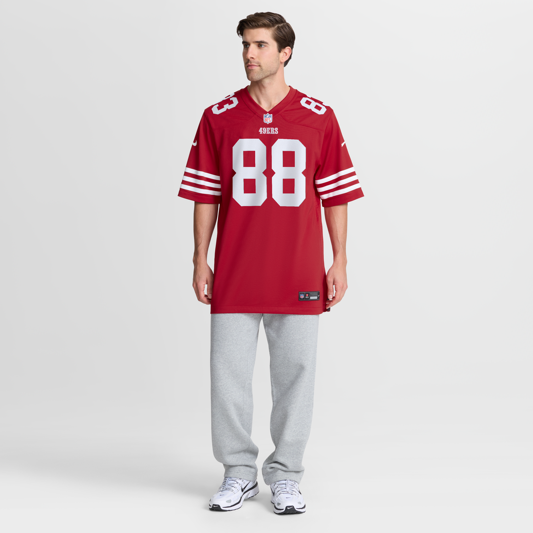 Men's Nike San Francisco 49ers Jake Tonges Scarlet Team Game NFL Jersey