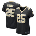 Women's Nike New Orleans Saints Kendre Miller Black Team Game NFL Jersey