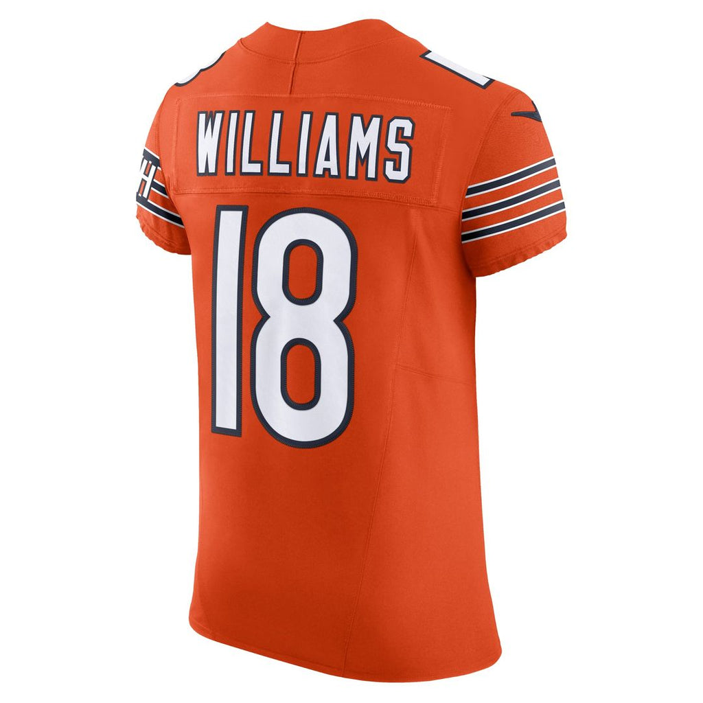 Men's Nike Chicago Bears Caleb Williams Orange Alternate Vapor F.U.S.E. Elite NFL Jersey