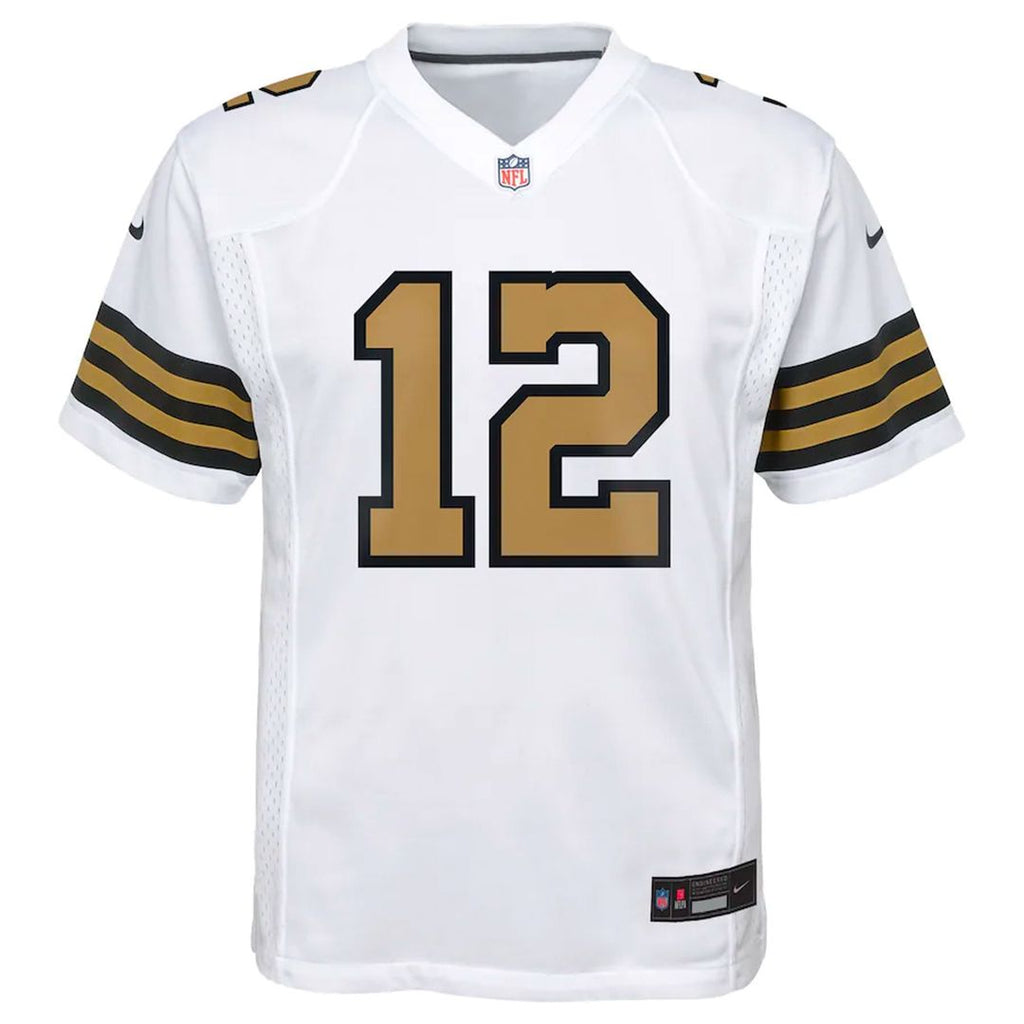 Youth Nike New Orleans Saints Chris Olave Black Game NFL Jersey