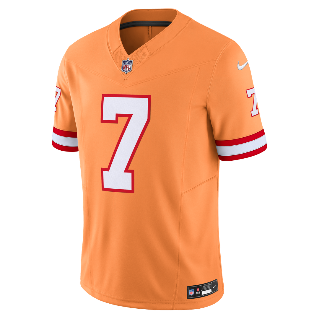 Men's Nike Tampa Bay Buccaneers Bucky Irving Orange Alternate 2 Throwback Vapor F.U.S.E. Limited NFL Jersey