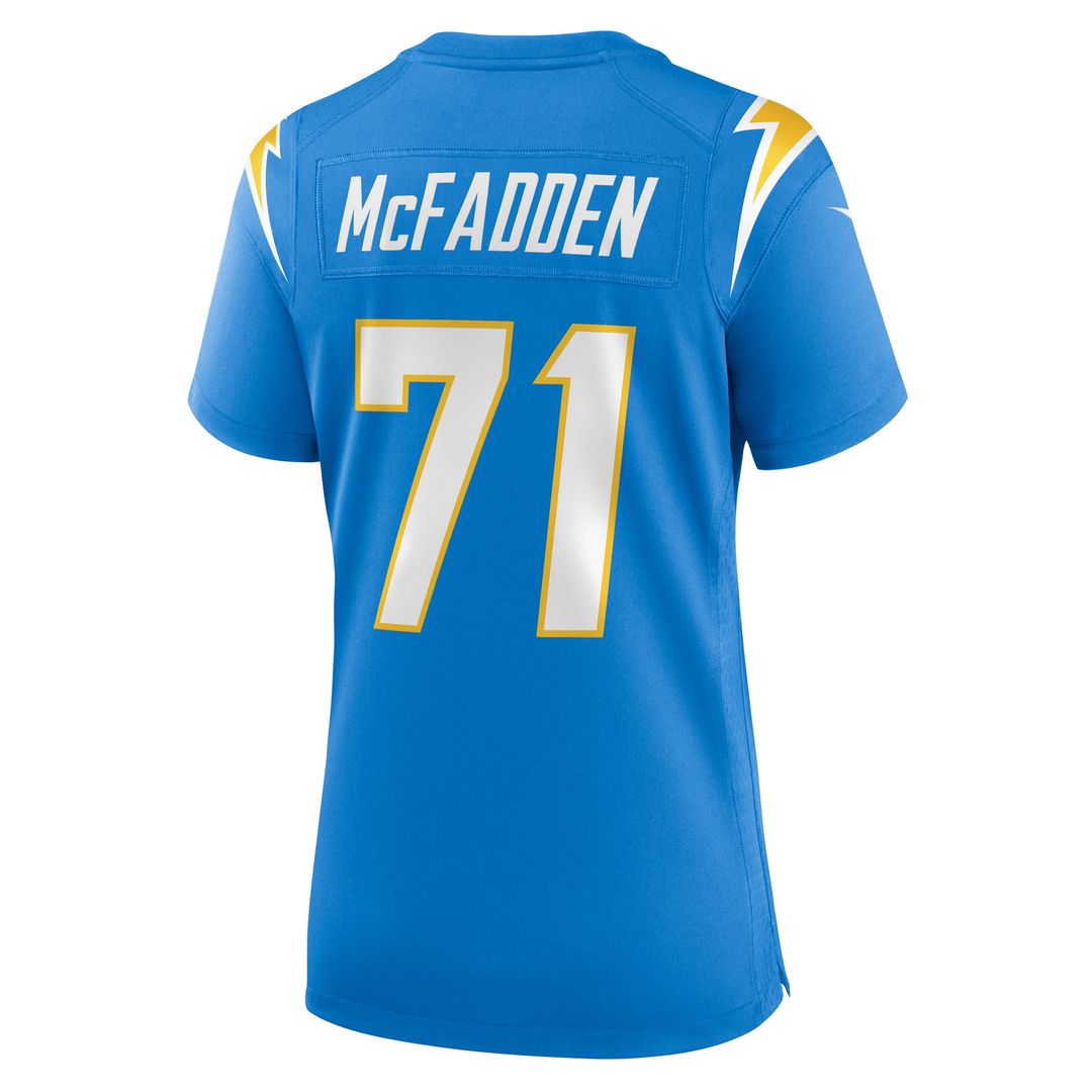 Women's Nike Los Angeles Chargers Jordan McFadden Powder Blue Team Game NFL Jersey